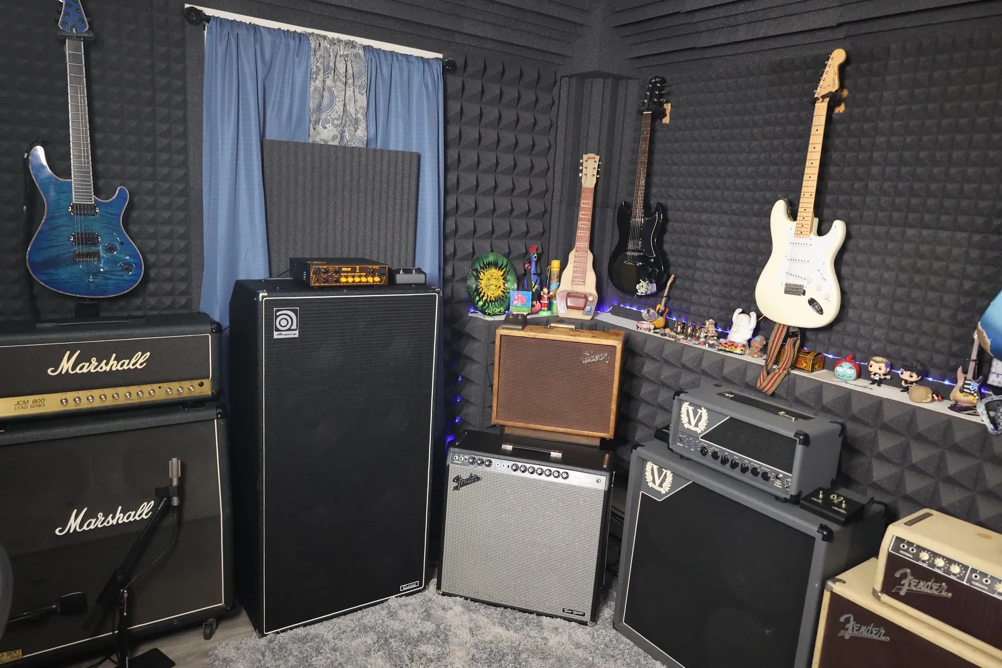 Amp corner and guitars